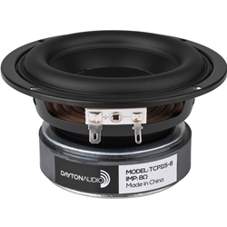 TCP115-8 4" Treated Paper Cone Midbass Woofer 8 Ohm