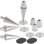 DSS3-SN Satin Nickel Spike Set 4 Pcs.