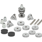 DSS6-BC Black Chrome Spike Set 4 Pcs.