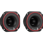 ST602-4 60W Titanium Bullet Tweeter with Square Frame Pair