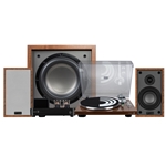 Classic Collection B40 2.1 Vinyl Audio Bundle with 8" 150W Powered Subwoofer Wood