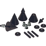 DSS4-BK Black Speaker Spike Set 4 Pcs.