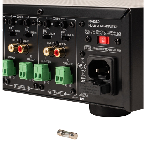 Dayton Audio - MA1260 Multi-Zone 12 Channel Amplifier 60WPC