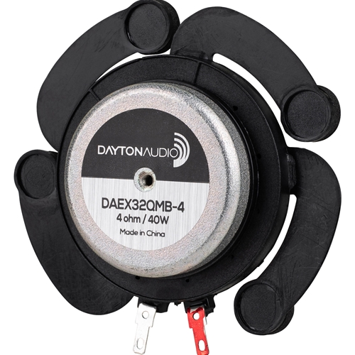 Dayton Audio - DAEX32QMB-4 Quad Feet Mega Bass 32mm Exciter 40W 4 Ohm