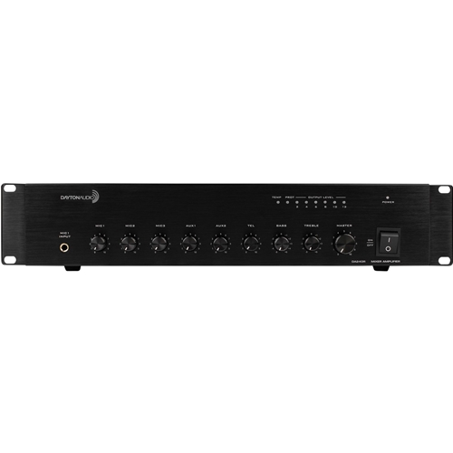 Dayton Audio - DA240R Commercial Audio Amplifier 240W 70V/ 100V/ 4