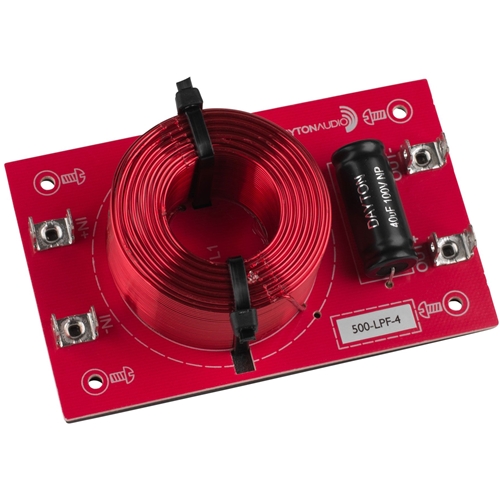 Dayton Audio - 500-LPF-4 Low Pass Speaker Crossover 500 Hz 12 dB