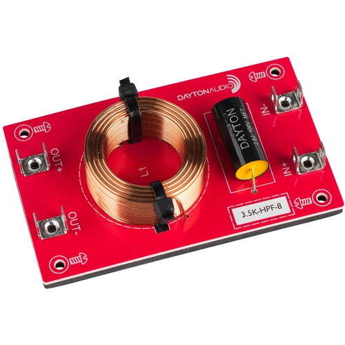 Dayton Audio - 3.5k-HPF-8 High Pass Speaker Crossover 3,500 Hz 12