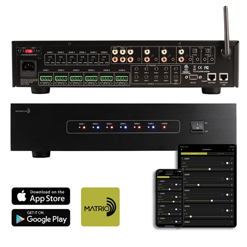 Dayton Audio - DAX88 8-Source 8-Zone Distributed Whole House Audio