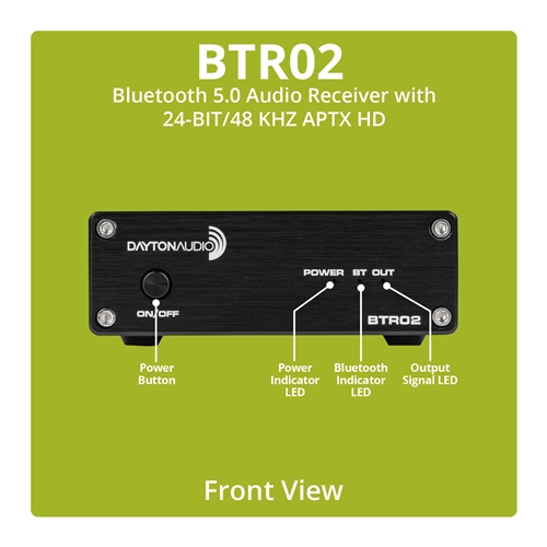Récepteur Bluetooth 5.0 AptX-HD CSR8675 DAC PCM5102 24bit 48kHz -  Audiophonics
