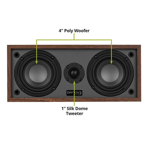 Dayton Audio - Classic C40 Center Channel Speaker Wood