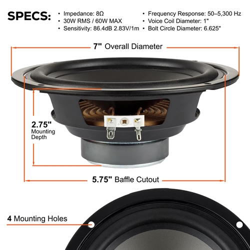 Dayton Audio - PCS175-8 6-1/2