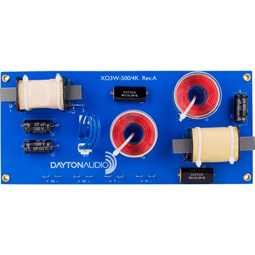 Dayton Audio - XO3W-500/4K 3-Way Crossover 500/4,000 Hz