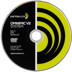 OMDVD Version 1 Test DVD for OmniMic Precision Measurement Systems