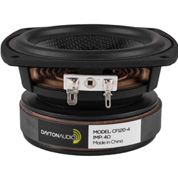 CF120-4 4-1/2" Woven Carbon Fiber Midwoofer 4 Ohms