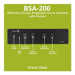 Dayton Audio - BSA-200 200W Bass Shaker Bridgeable Stereo
