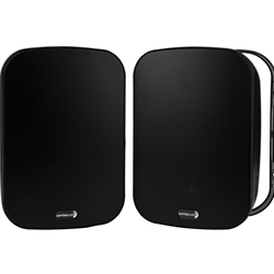 IO65XTB 6-1/2" IP66 Indoor/Outdoor 2-Way Speaker Pair With Passive Radiator Black