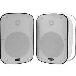 IO65XTW 6-1/2" IP66 Indoor/Outdoor 2-Way Speaker Pair With Passive Radiator White