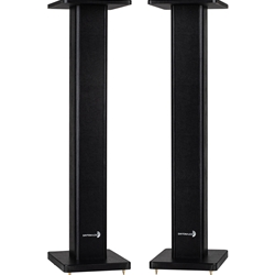 36" Universal Wood Speaker Stand Pair, Black
