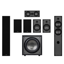 T65 7.1 Home Theater Bundle with 12" 200W Powered Subwoofer Black