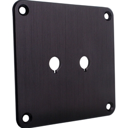 SBPP-BK Binding Post Plate Black Anodized