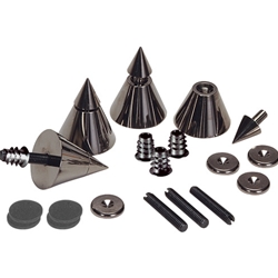 DSS4-BC Black Chrome Speaker Spike Set 4 Pcs.