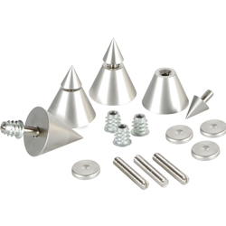 DSS4-SN Satin Nickel Speaker Spike Set 4 Pcs.