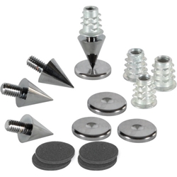 DSS2-BC Black Chrome Spike Set 4 Pcs.